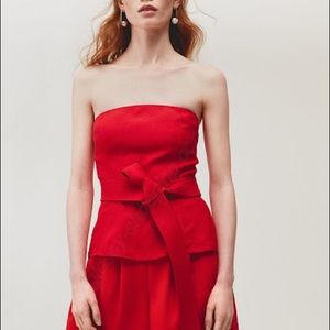 Wilfred/Aritzia Red Tied Top